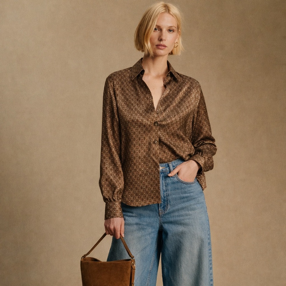 Cami NYC Silk Charmeuse Veronique Blouse